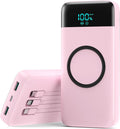 Cargador portátil inalámbrico 40800mAh para iPhone con 3 cables inc...