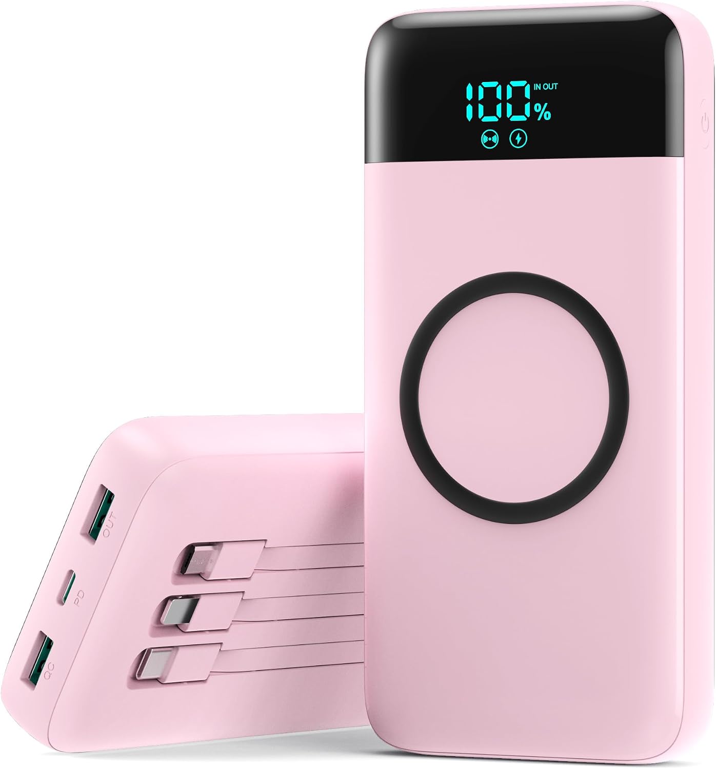 Cargador portátil inalámbrico 40800mAh para iPhone con 3 cables inc...