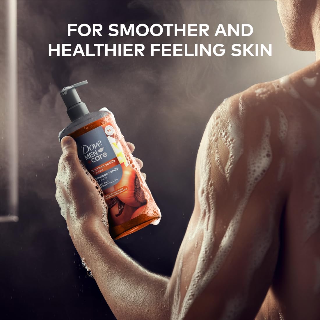 Dove Men Bourbon Vanilla + Hazelnut - Jabón corporal hidratante #1...