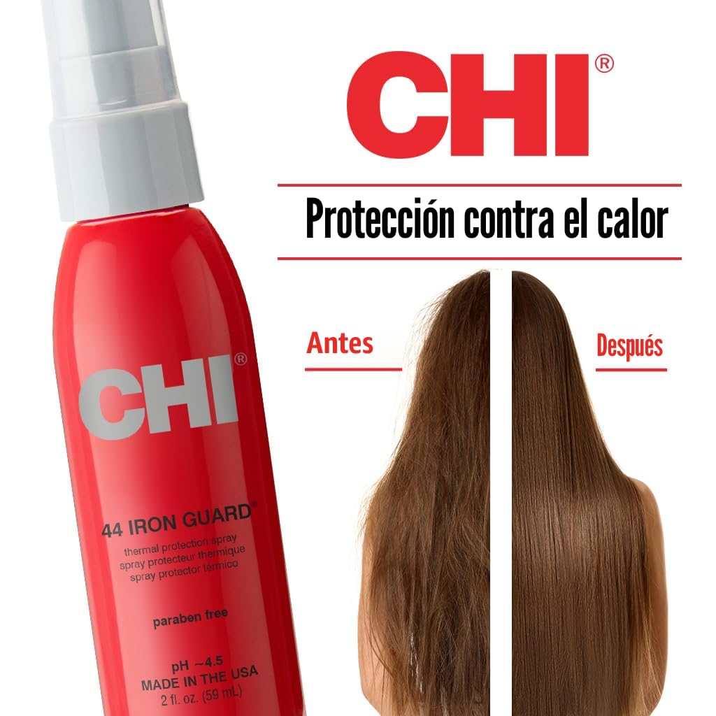 CHI 44 Iron Guard - Spray de protección térmica, fórmula nutritiva...