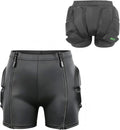 Pantalones cortos acolchados para niños con cremallera, almohadilla...