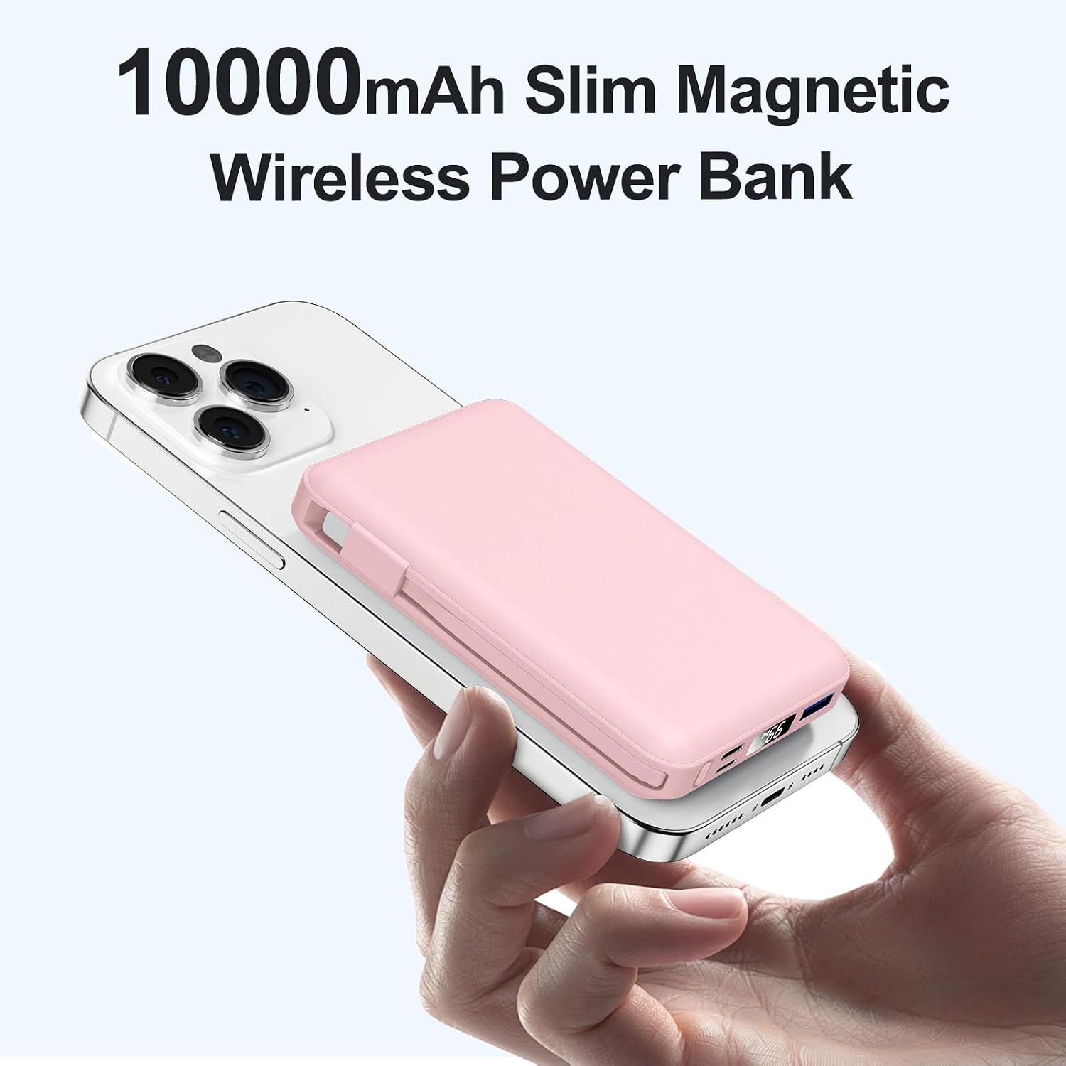 Vexnara para banco de energía Magsafe, banco de energía magnético d...