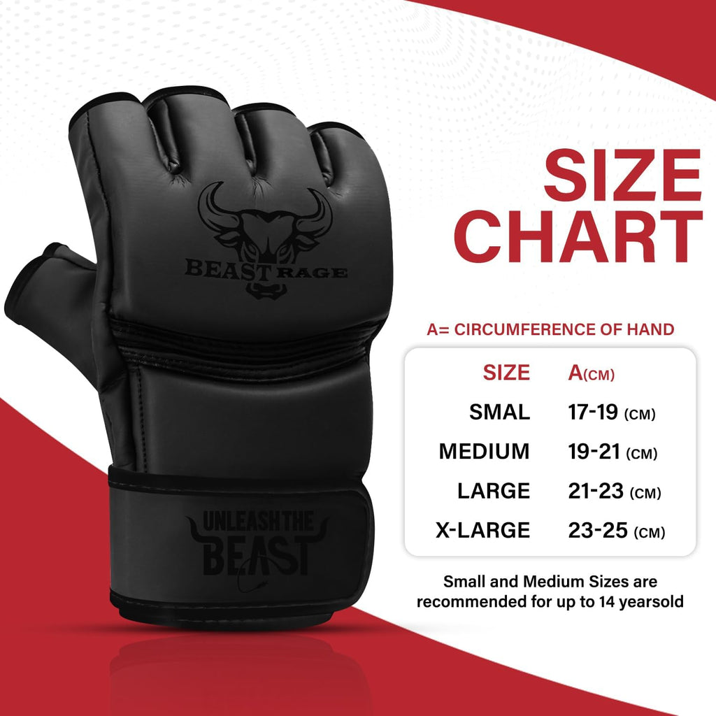 BEAST RAGE Guantes de artes marciales para hombres y mujeres, guant...