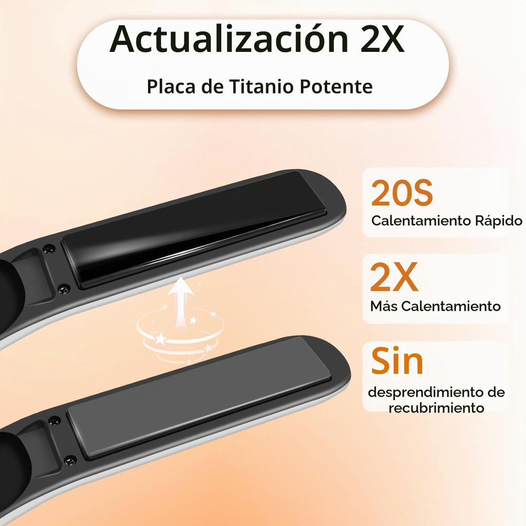 SUNMAY - Plancha y rizador de pelo inalámbrico 2 en 1 con cuidado i...