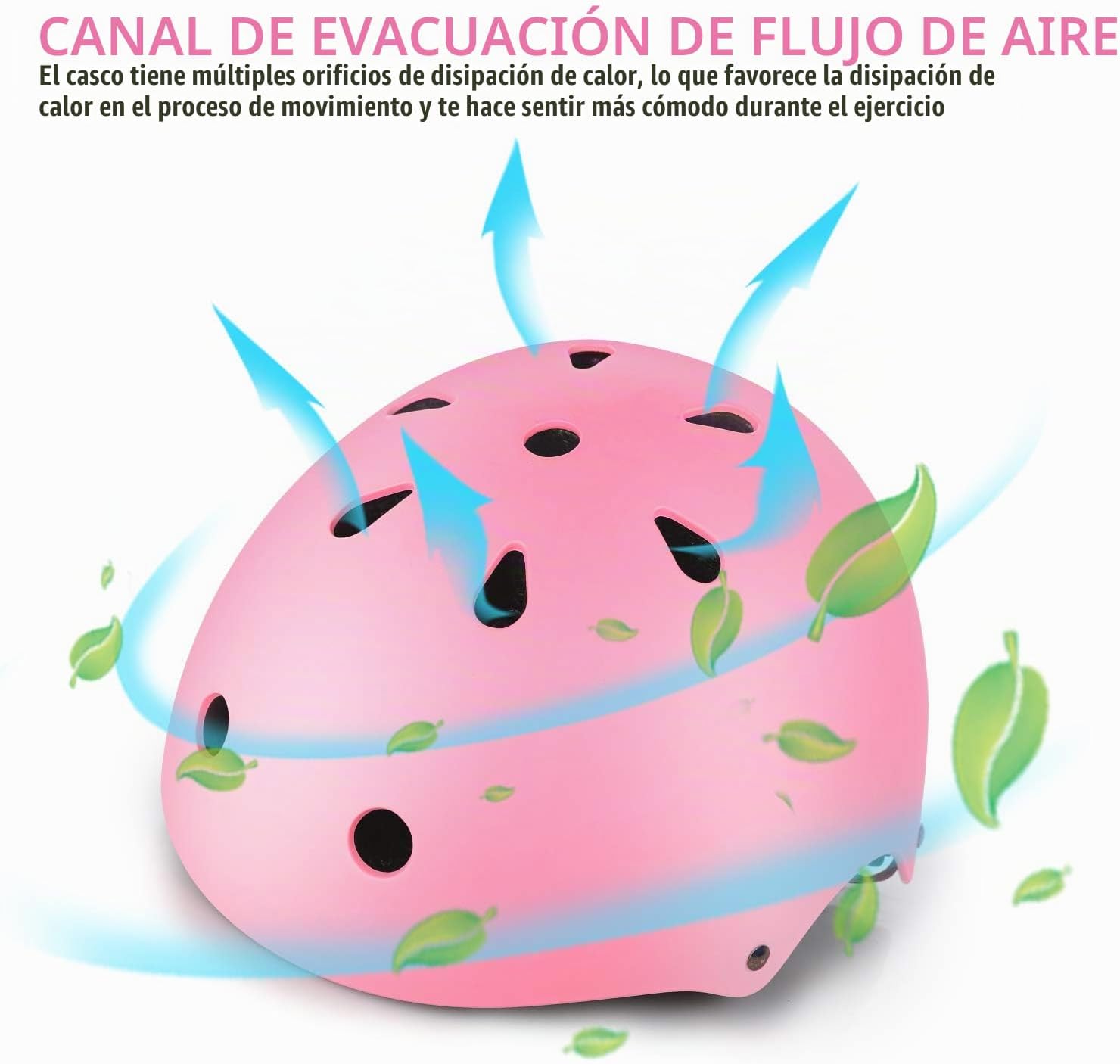 WayEee Juego de casco de bicicleta para niños, rodilleras, equipo d...