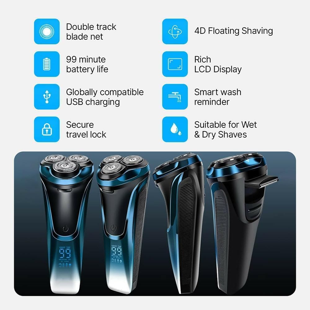 Snapbuy - Maquinilla de afeitar eléctrica para hombres, afeitadora...
