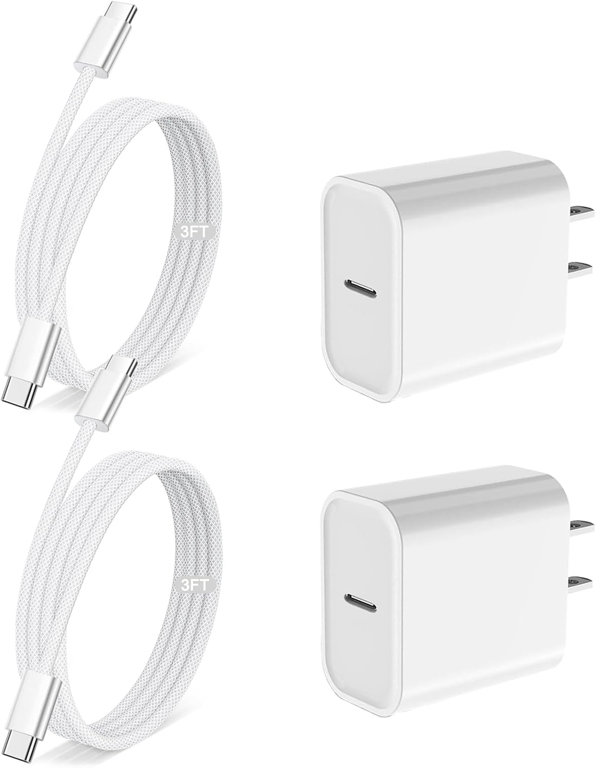 Carga rápida para iPhone 17 Pro Max Cargador, paquete de 2 unidades...