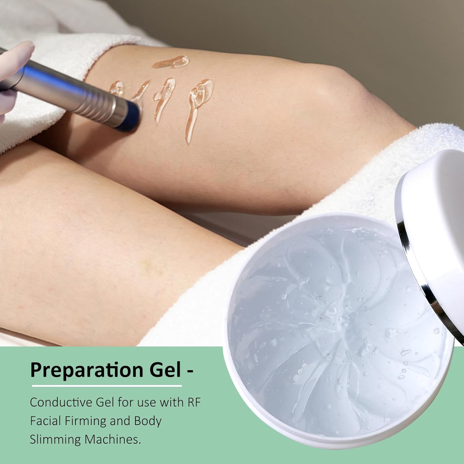 Gel conductor RF con ácido hialurónico para dispositivo facial de m...