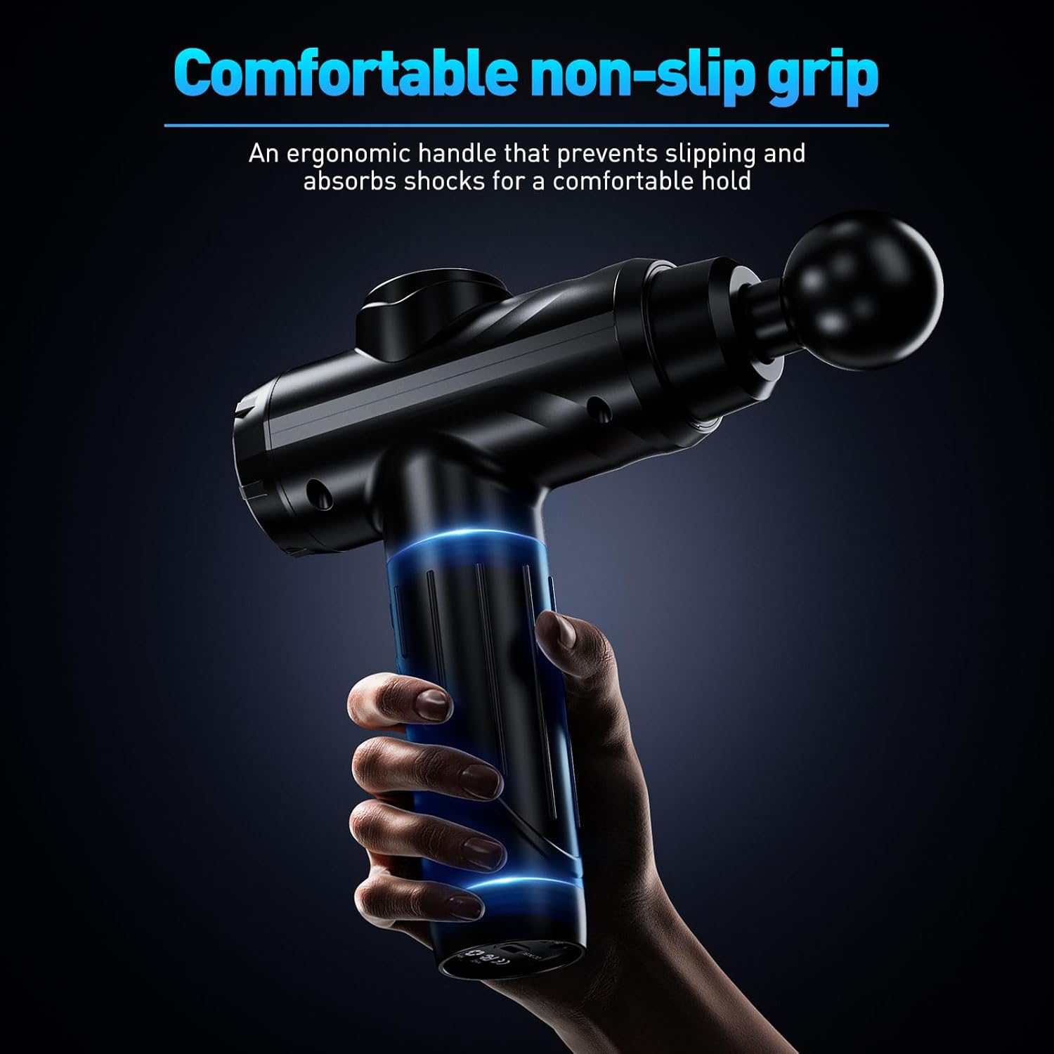 Pistola de masaje, masajeador de percusión de tejido profundo para...