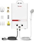 TOPWISH Calentador de agua sin tanque de propano 8L 2.11GPM, calent...