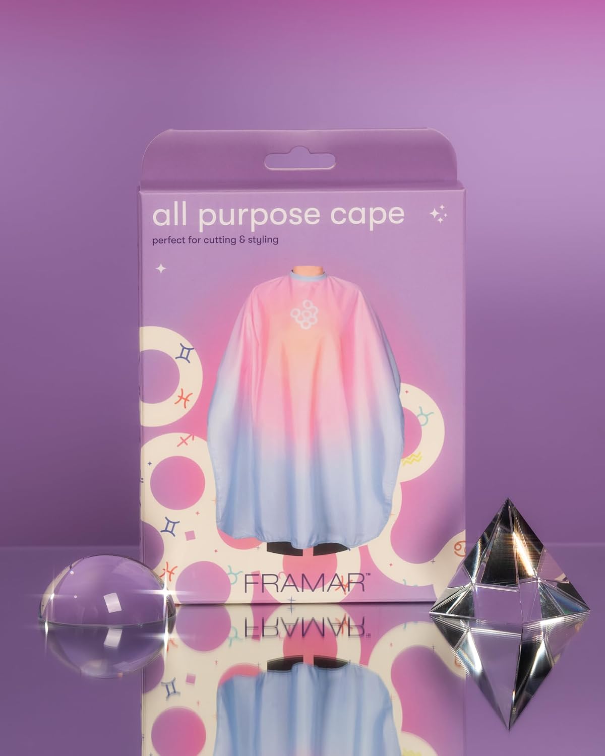 FRAMAR Aurascope - Capa para el cabello con cierre a presión, para...
