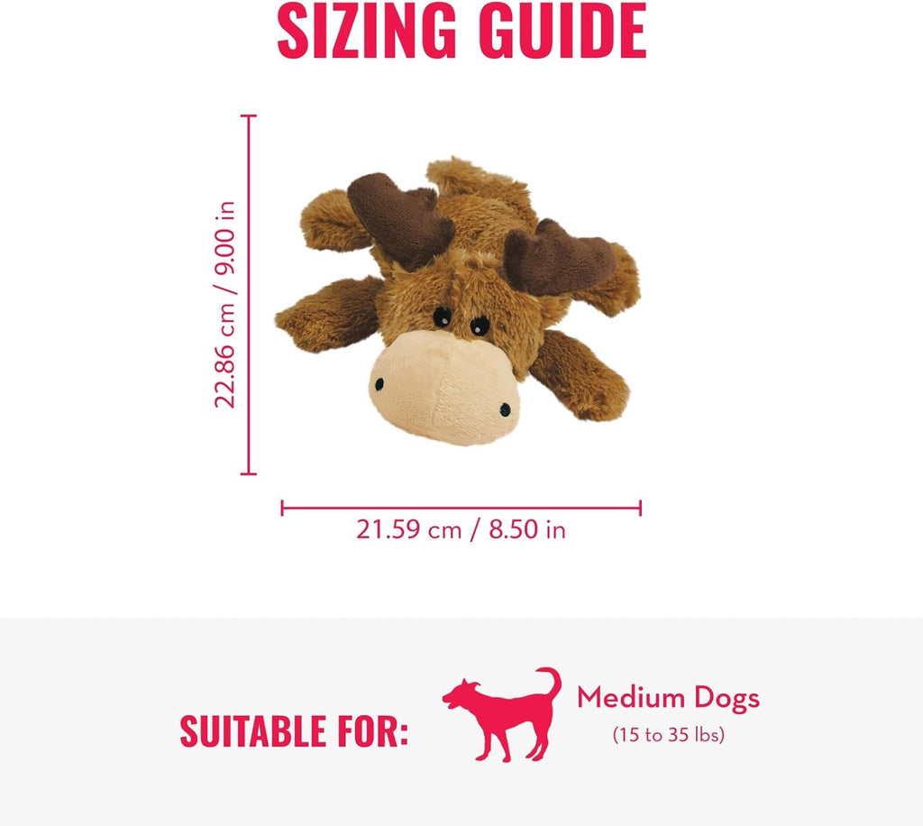 KONG Cozie Marvin Moose y Pelotas SqueakAir (Paquete de 3) - Juguet...