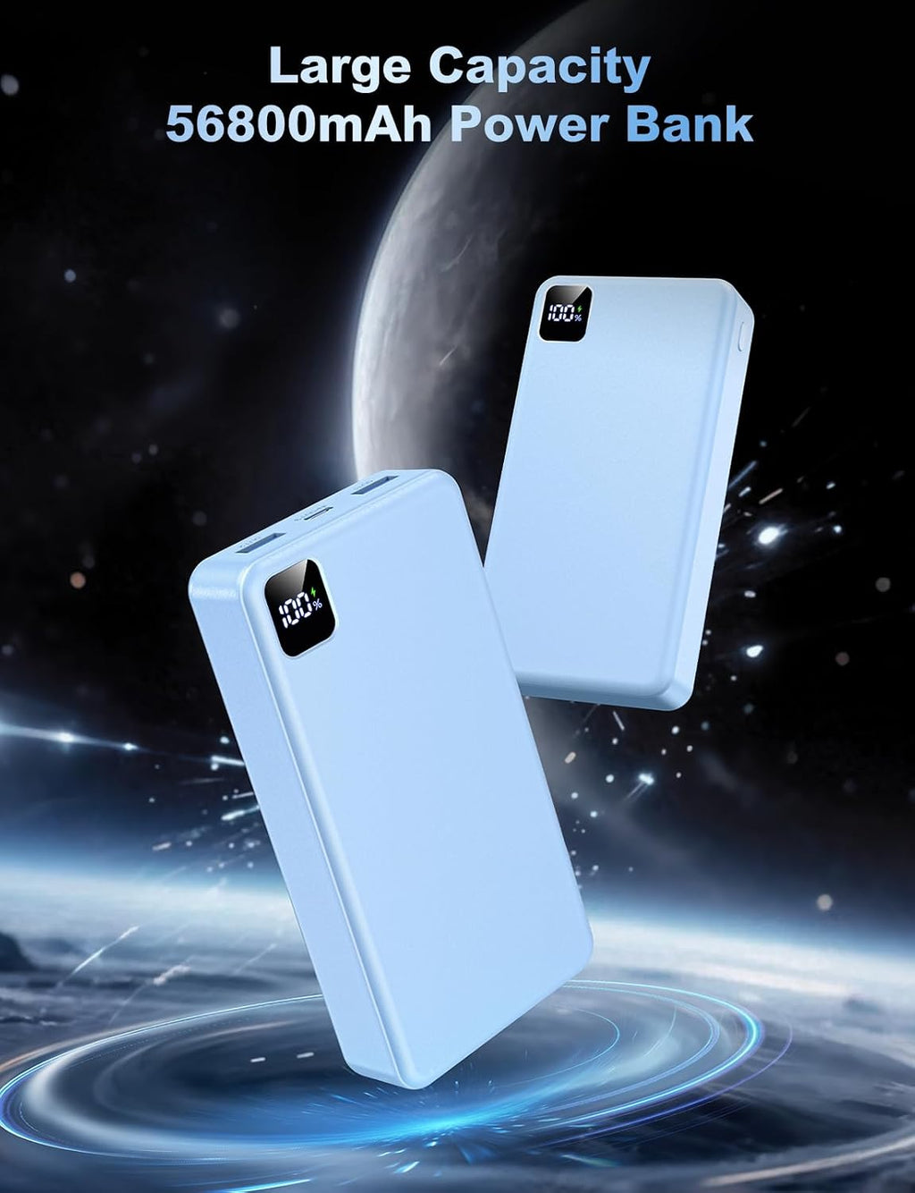 Cargador portátil, batería de 56800 mAh, cargador de teléfono portá...