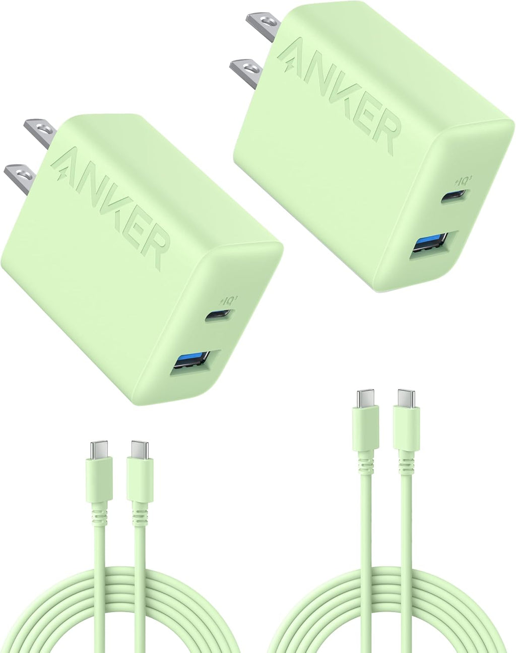Anker - Cargador para iPhone 17\/16, paquete de 2, cargador rápido...