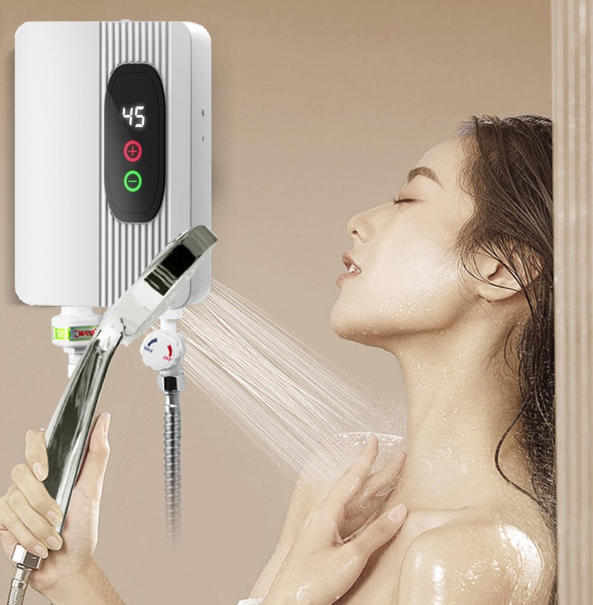 Calentador de agua eléctrico sin tanque de calentamiento rápido 86-...