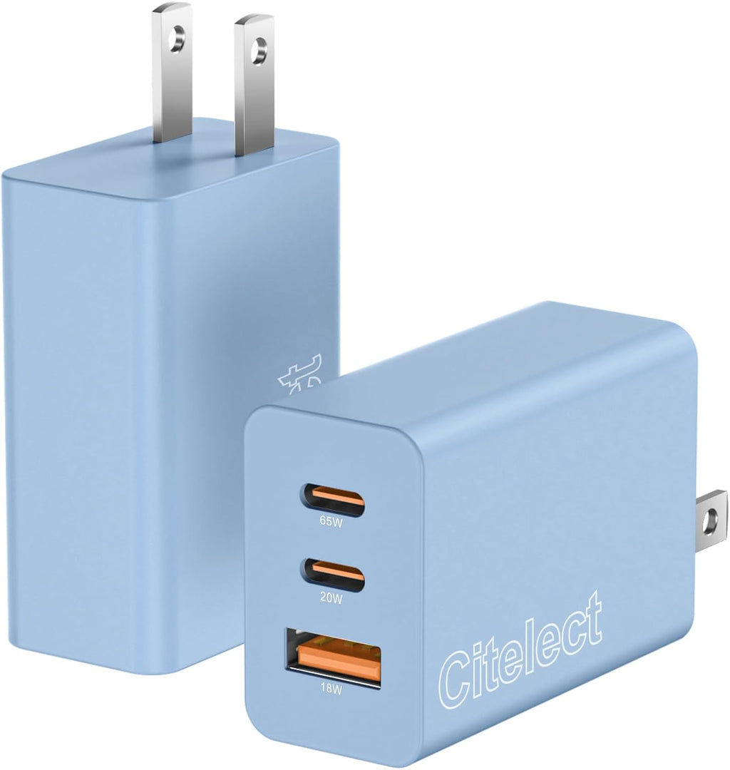 Paquete de 2 bloques de cargador USB C de 65 W, adaptador de carga...