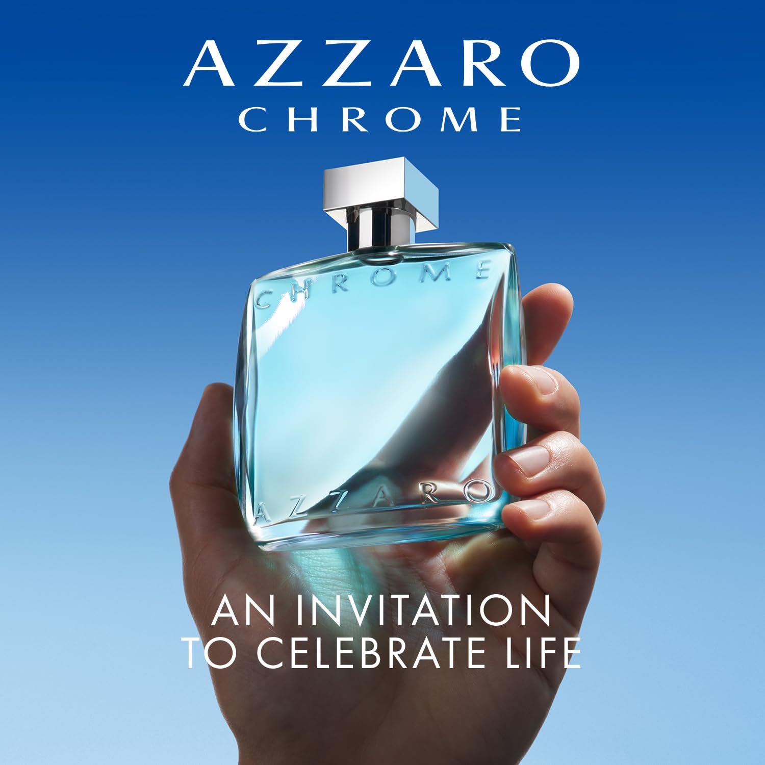 Azzaro Eau de Toilette cromado, colonia acuática fresca para hombre...