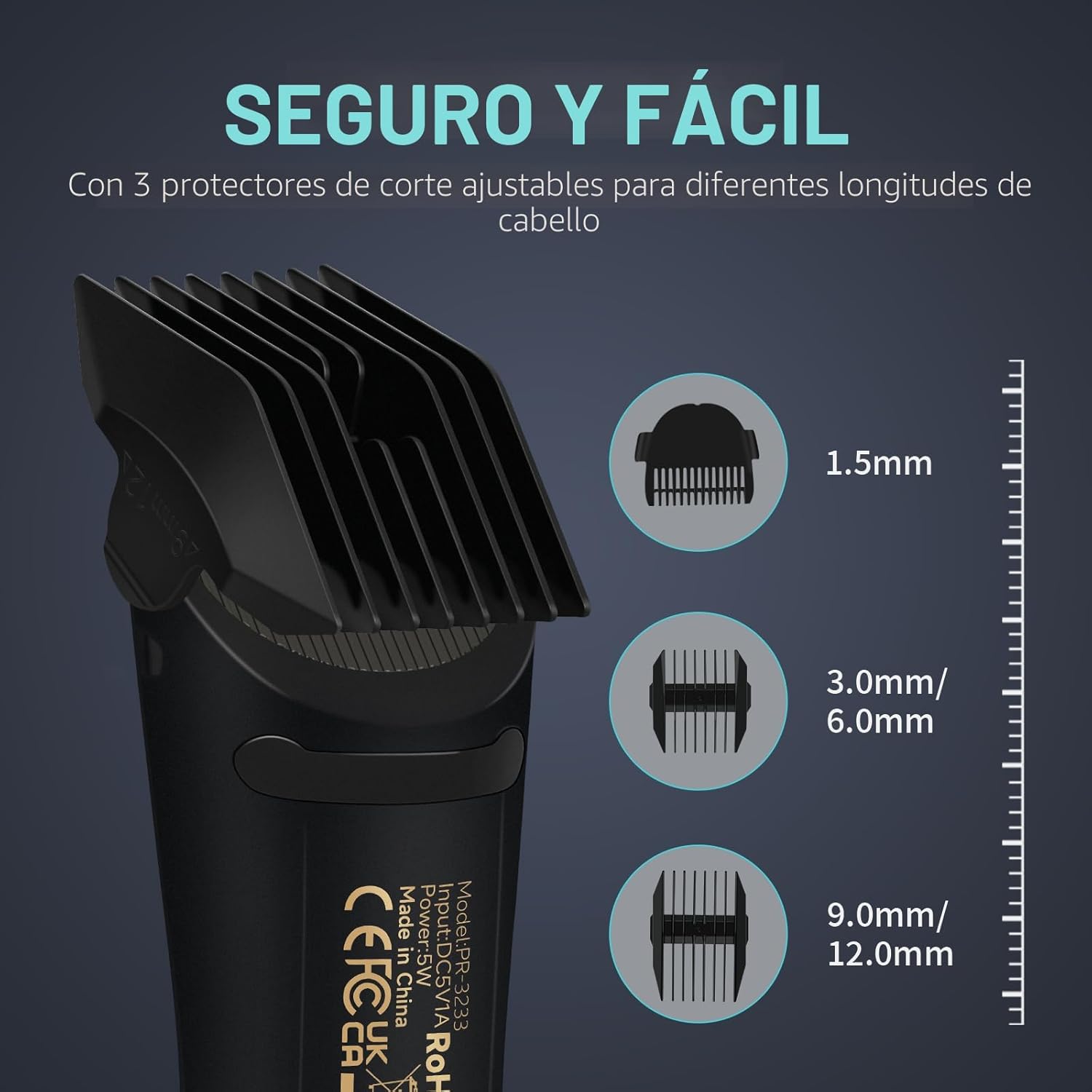 PRITECH Manscape - Recortadora de pelo corporal \u2013 Cortadora de...