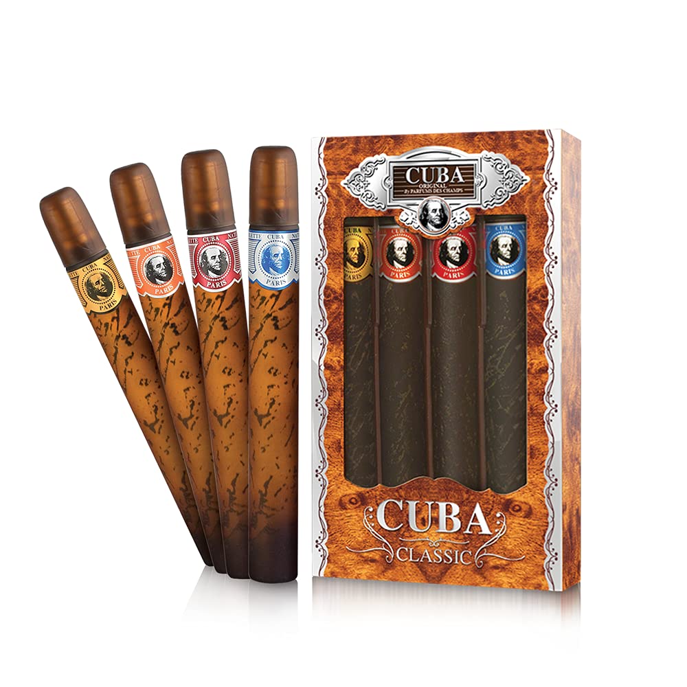 Cuba Juego original de 4 piezas para mujer, 4 x 1.17 onzas (oro\/az...