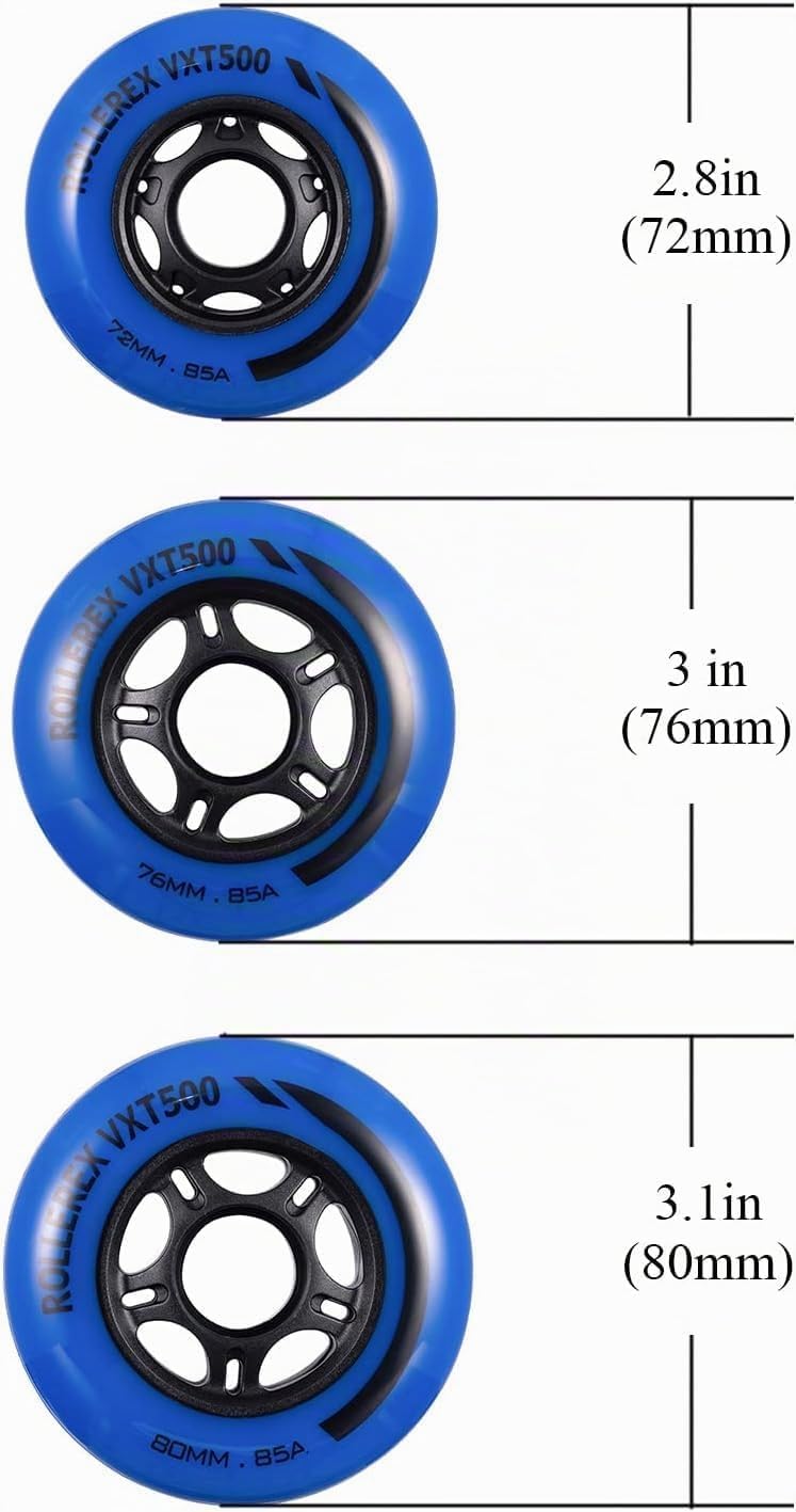 Rollerex VXT500 - Ruedas de patín en línea (paquete de 8) (varias o...