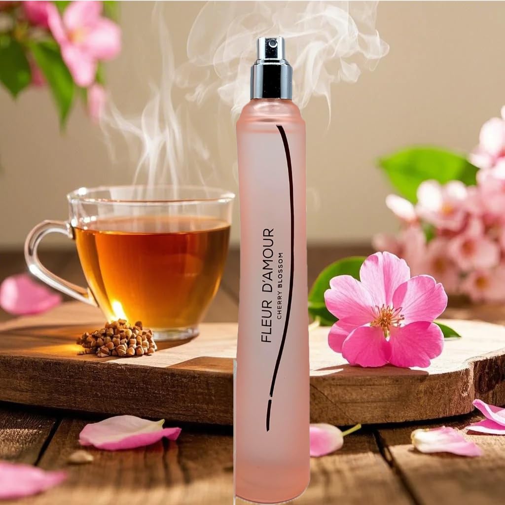 Fleur D'amour Cherry Blossom Colonia para mujer, 3.4 onzas líqu...