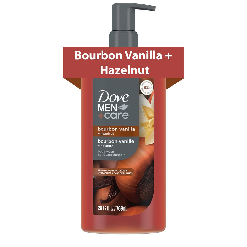 Dove Men Bourbon Vanilla + Hazelnut - Jabón corporal hidratante #1...