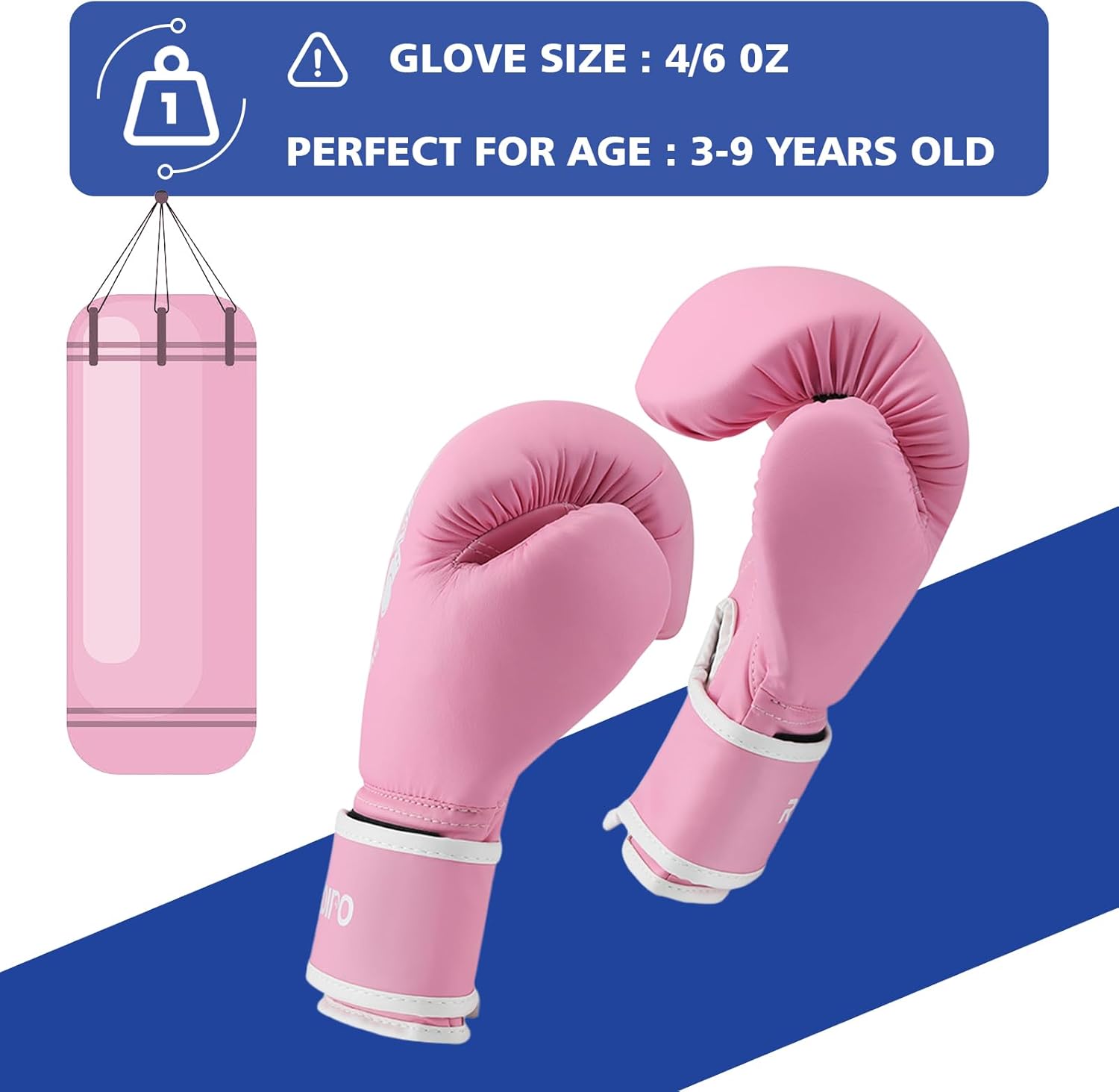 Redipo Guantes de Boxeo para Niños, Guantes de Entrenamiento de Esp...