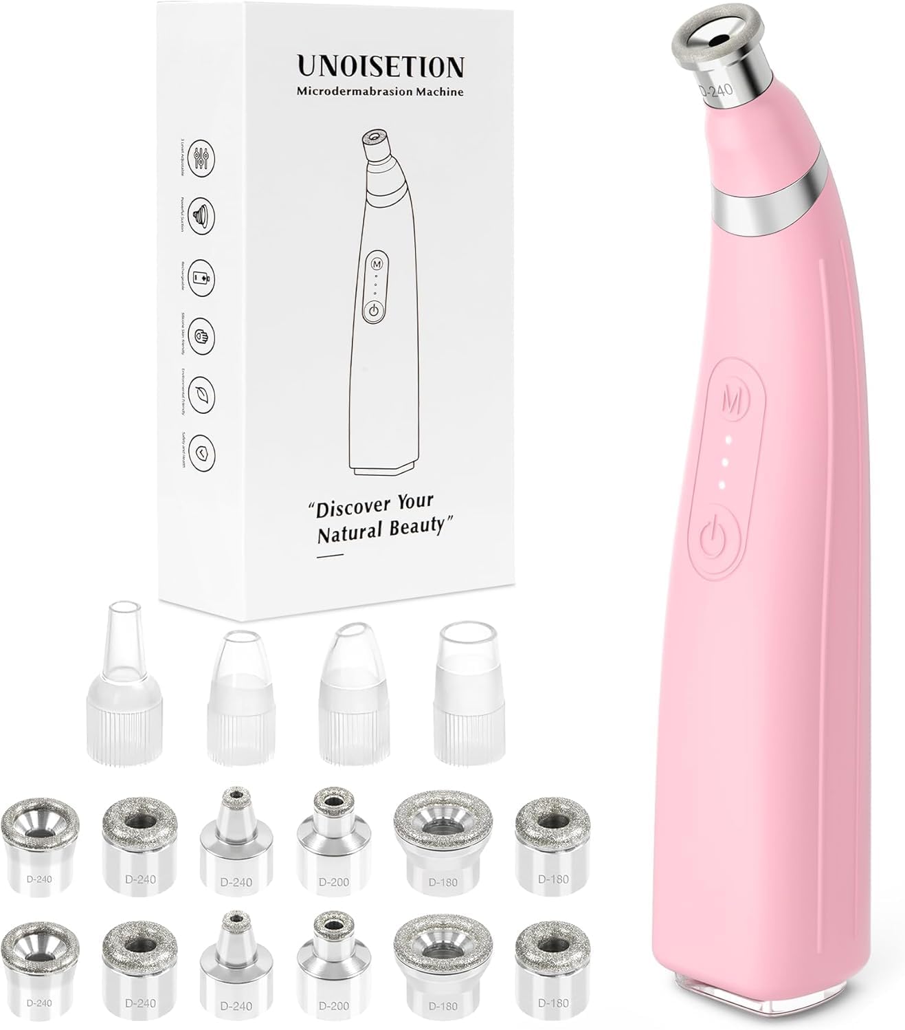 UNOISETION Máquina de microdermoabrasión de diamante, portátil prof...