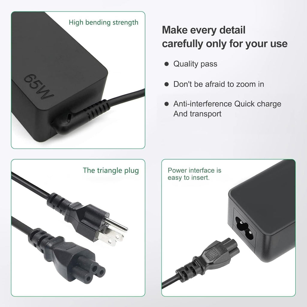 Dzytnsy Cargador USB C de 65 W compatible con Lenovo Thinkpad\/Yoga...