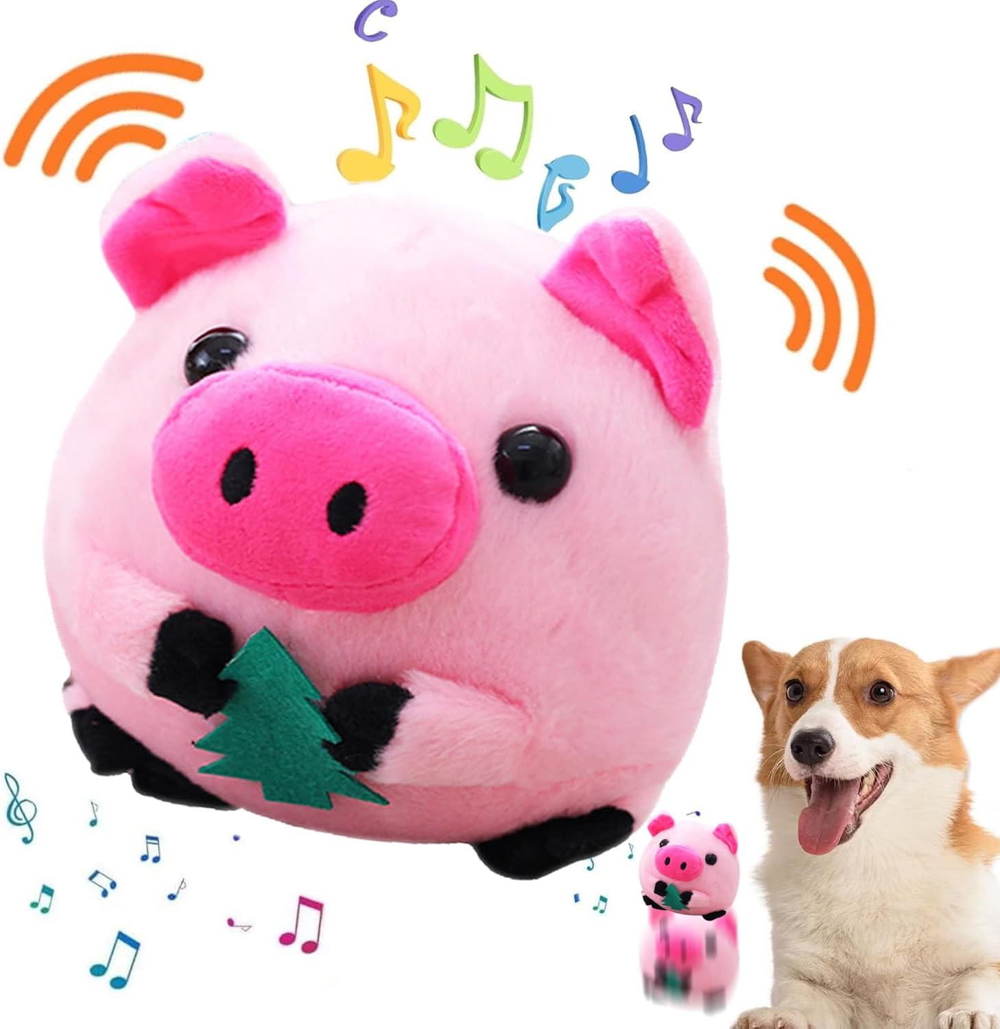 OTXKXBLP Juguete de Peluche Activo en Movimiento para Mascotas, Jug...