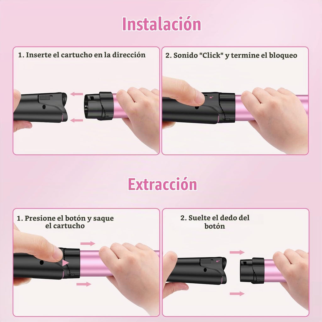 Waver - Rizador de rizador BESTOPE PRO 5 en 1 con 3 barriles para m...