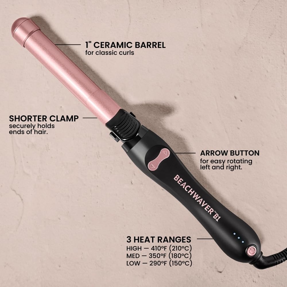 Beachwaver Rizador giratorio B1 \u2013 Rizador automático de cerámi...
