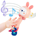 WHNKFB Juguete de sonajero musical de conejo rosa suave para bebé,...