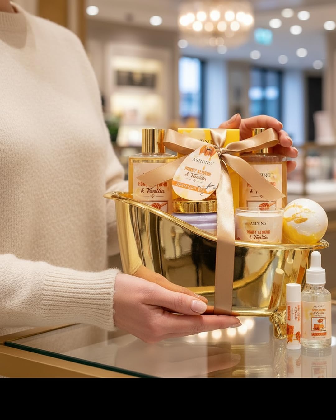 Cestas de regalo de spa para mujeres y hombres, juegos de baño de a...