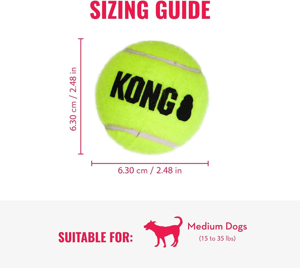 KONG Cozie Marvin Moose y Pelotas SqueakAir (Paquete de 3) - Juguet...