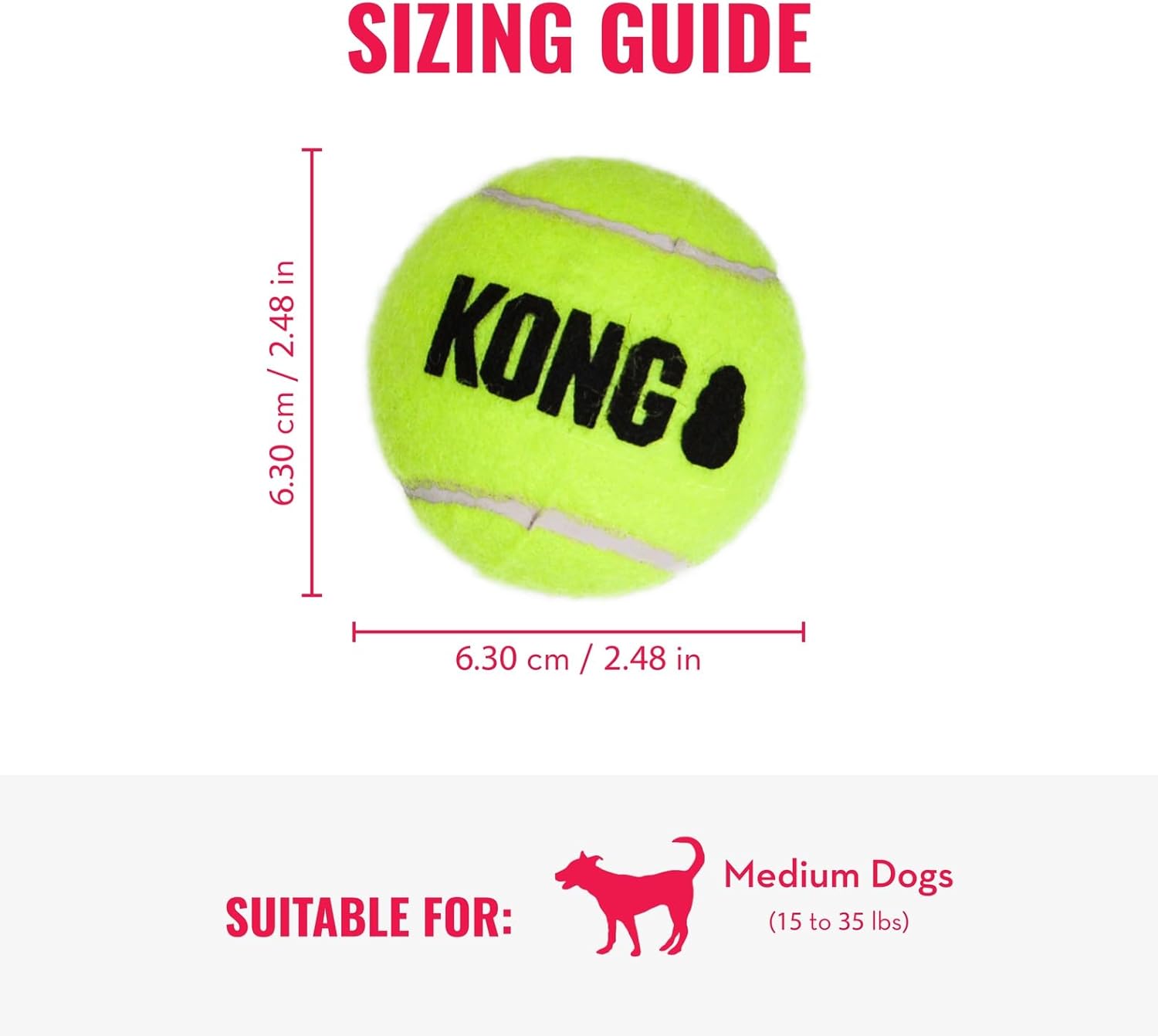 KONG Cozie Marvin Moose y Pelotas SqueakAir (Paquete de 3) - Juguet...