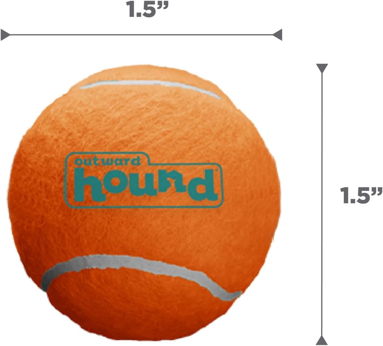 Outward Hound Squeaker Ballz - Pelotas de tenis chirriantes para pe...