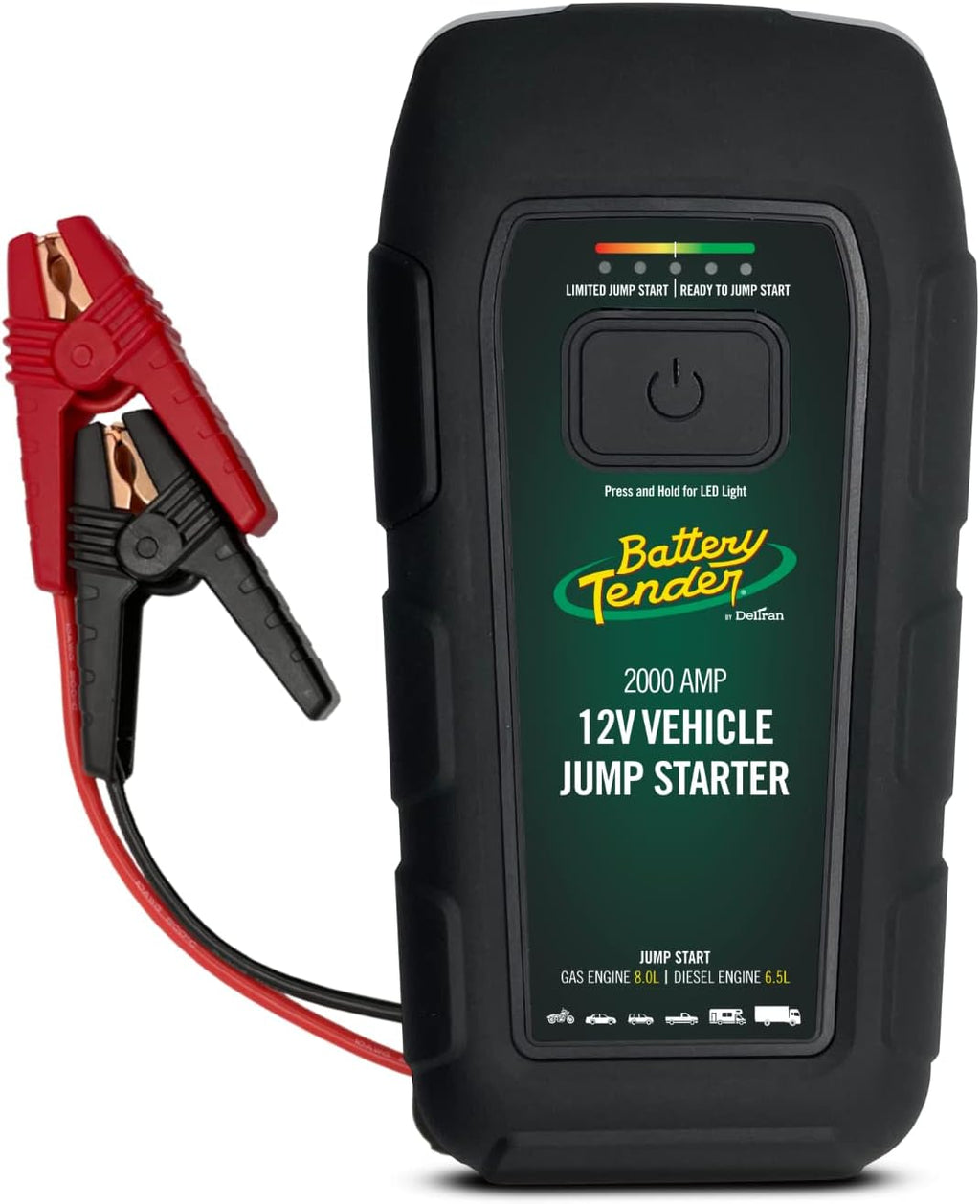 Battery Tender Arrancador de litio de 2000 amperios, estación de en...