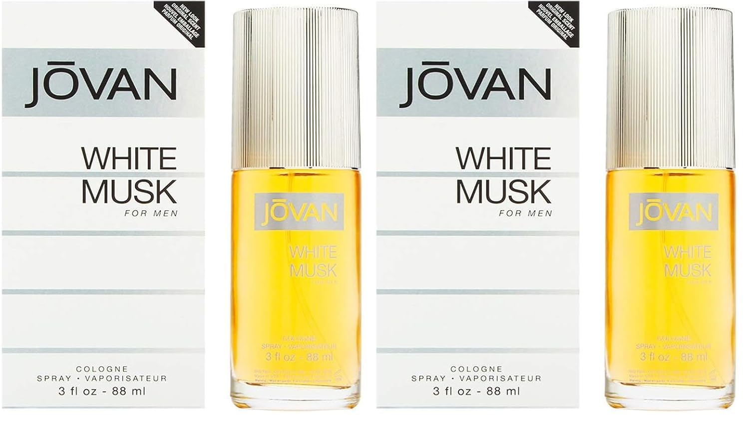 Jovan White Musk para hombres - Spray de colonia 3 onzas (Paquete d...