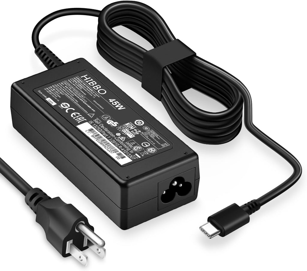 Cargador Chromebook USB C para laptop compatible con HP, Lenovo, De...