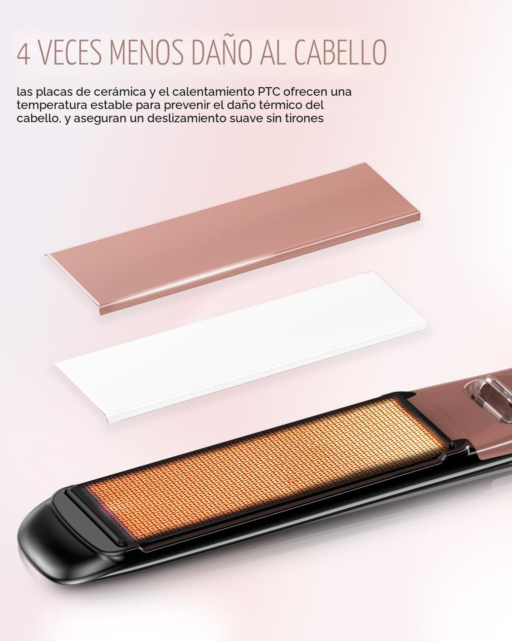 DORISILK Plancha de pelo profesional de alta temperatura de 500 gra...