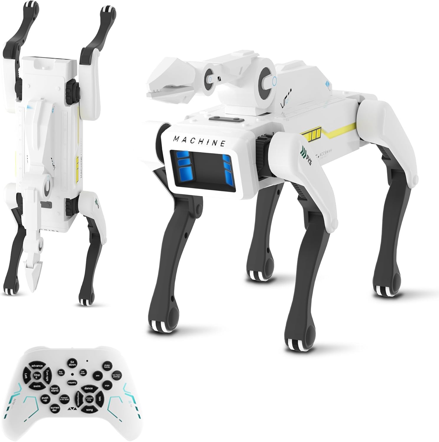 Dingdongwu - Perro robot con garra - Mascota STEM interactiva con c...