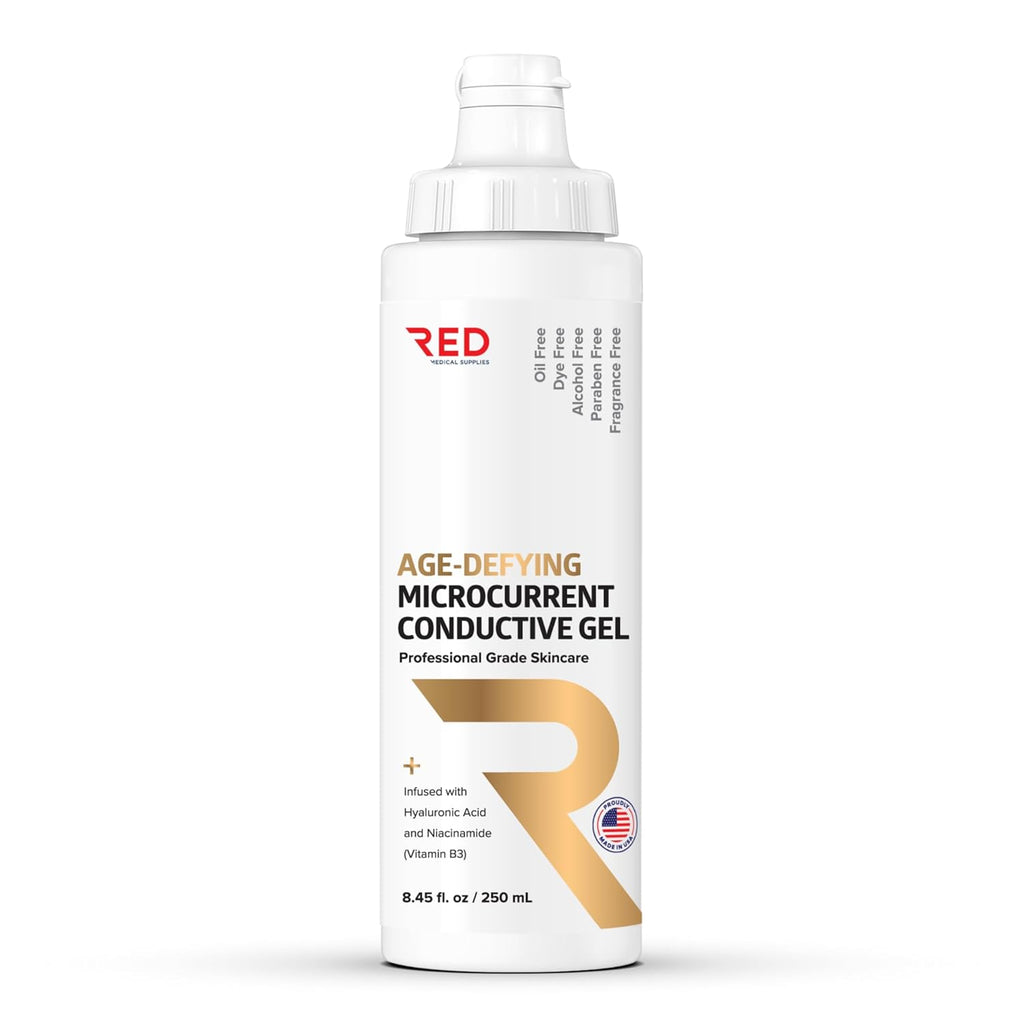 Gel conductor de microcorriente que desafía la edad con ácido hialu...