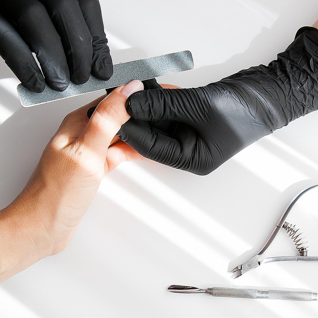 ForPro - Guantes desechables de nitrilo, resistentes a productos qu...