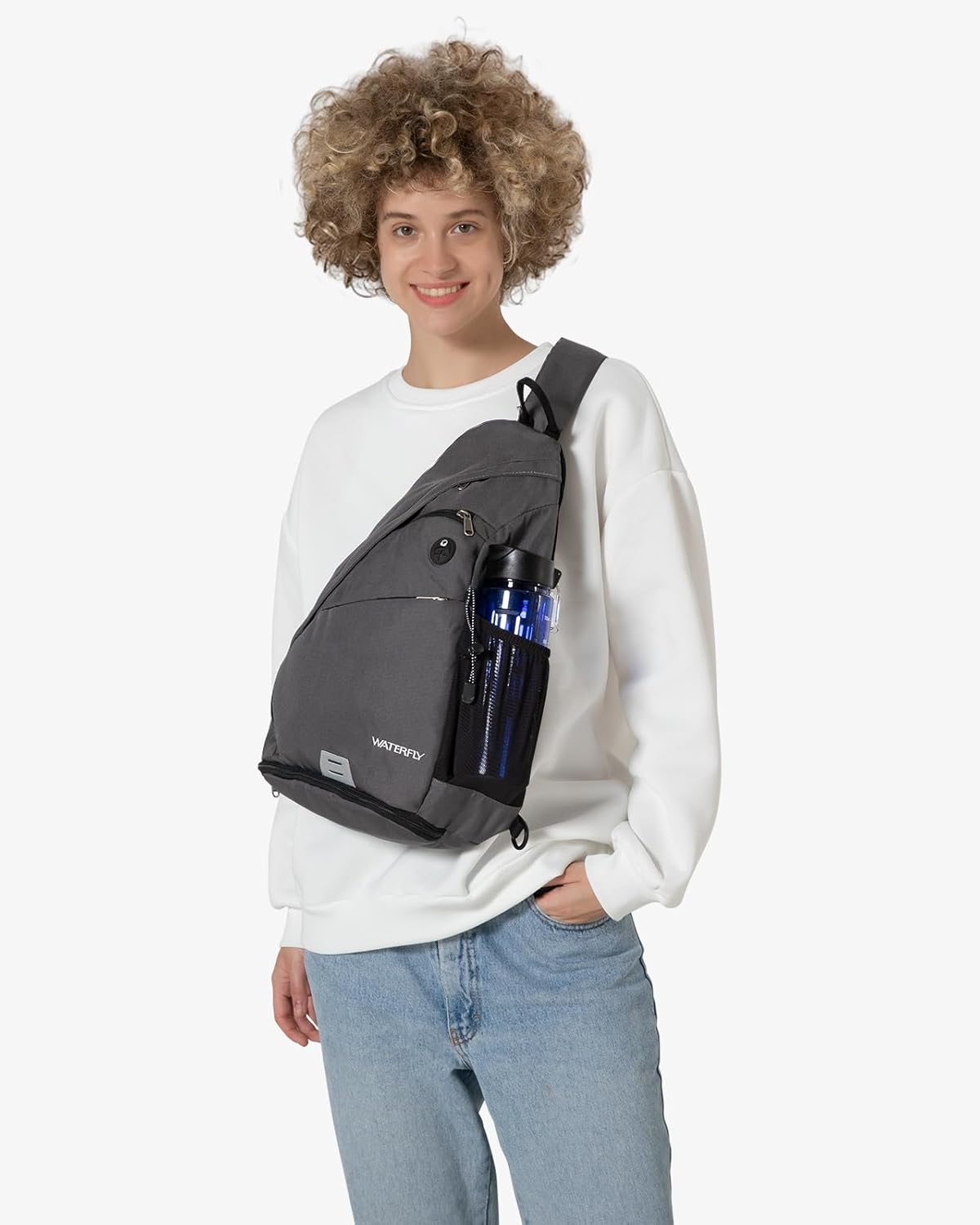 WATERFLY - Mochila con eslinga, bandolera pequeña, mochila al hombr...