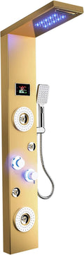 Ello &amp; Allo sistema de panel de ducha de cascada LED con masaje...