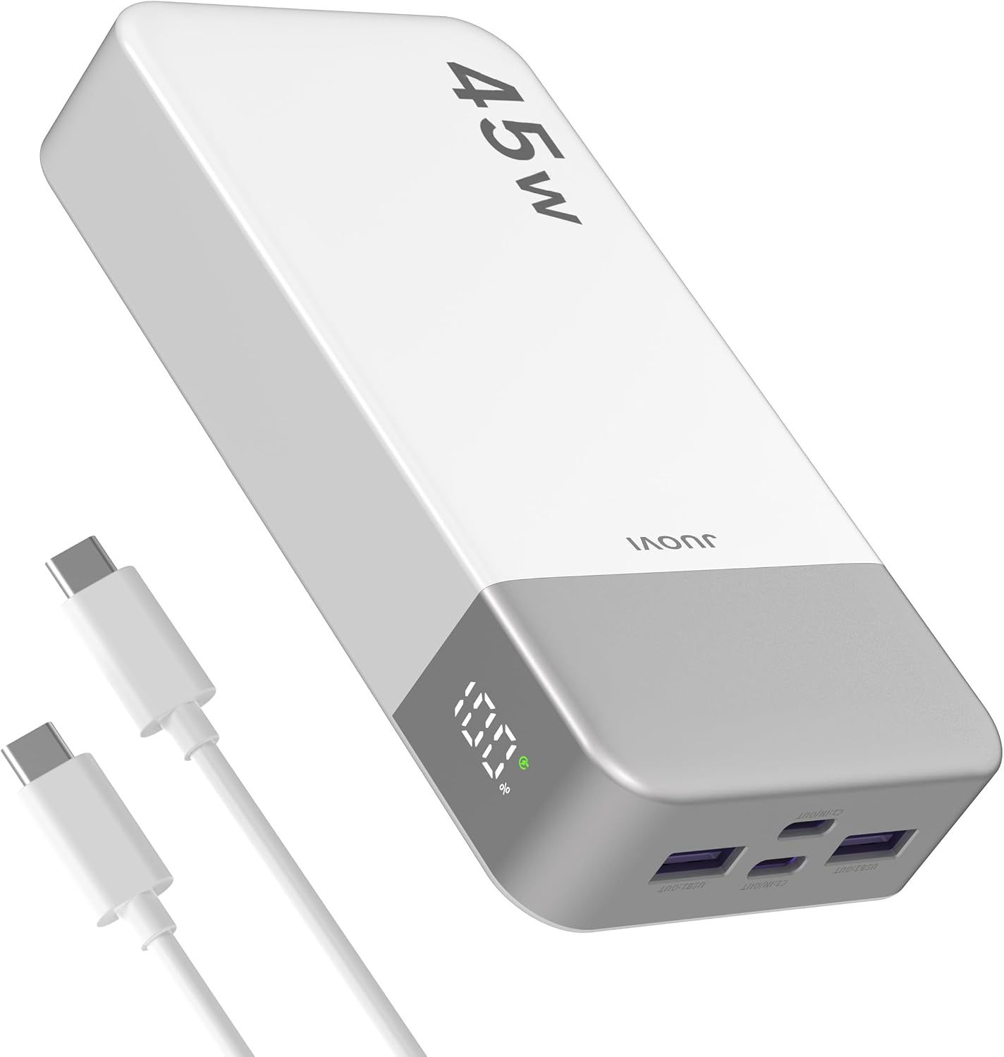 JUOVI Power Bank 45W 20000mAh Cargador portátil USB C, PD QC carga...