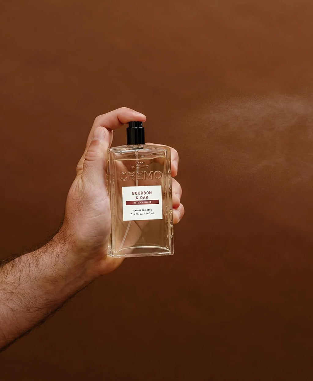 Cremo Cologne For Men Bourbon &amp; Oak - Spray de colonia para hom...
