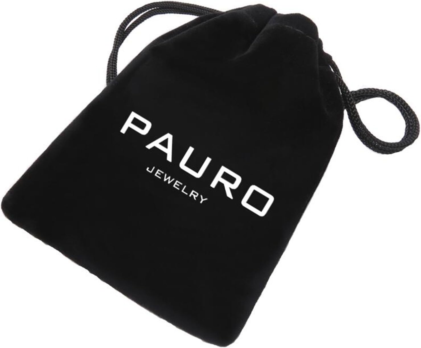 PAURO Collar unisex de acero inoxidable con colgante de luz de giro