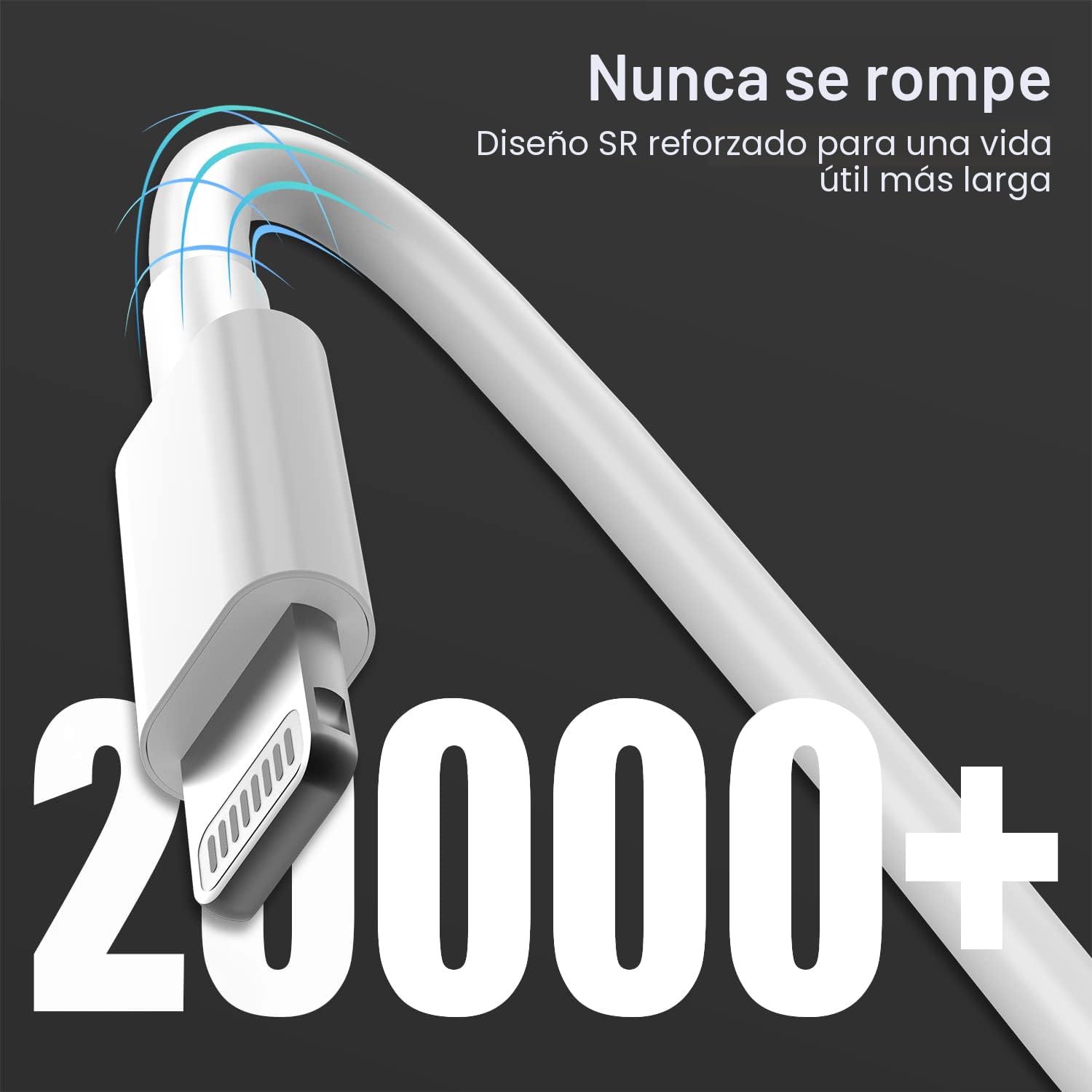 Paquete de 2 cargadores de iPhone de 10 pies, [certificado MFi de A...